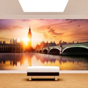 Photo wall murals Big Ben London sunset