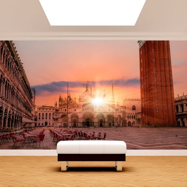 Pink Sunset – affordable wall mural – Photowall