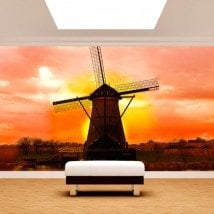 Photo wall murals mill Holland