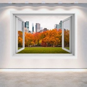 Windows 3D walls Central Park New York