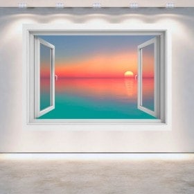 Windows 3D sunset colors
