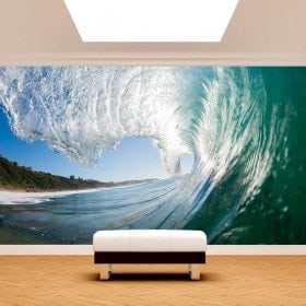 Great photo wall murals wave