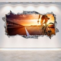 3D cycling vinyl hole wall