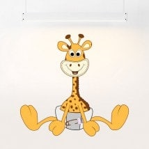 Vinyl children's giraffe in diapers