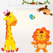 Children's vinyl Kit animals Zoo