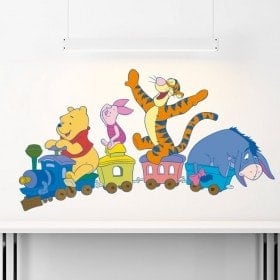Children's vinyl train Winnie The Pooh
