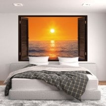 Windows 3D Sun sunset