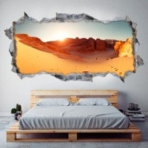 Vinyl 3D panoramic desert