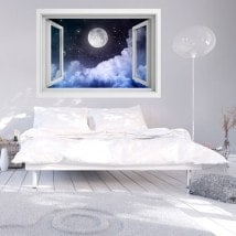 Windows in vinyl full moon 3D English 5734