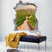 Vinyl 3D great wall of China