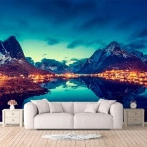 Photo wall murals Reine Islands Norway