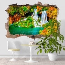 Vinyl 3D waterfalls nature