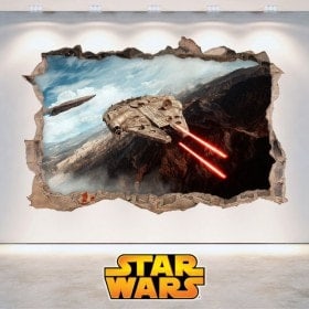 Decorative vinyl Star Wars 3D