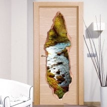 Vinyl doors Rivera in forest 3D