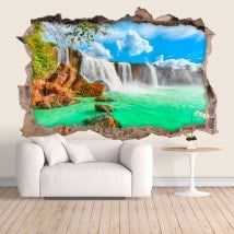 Vinyl wall waterfalls Dray Nur 3D