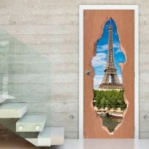 Doors Tower for vinyl Eiffel Paris 3D