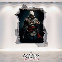 Decorative vinyl 3D Assassin's Creed Black Flag