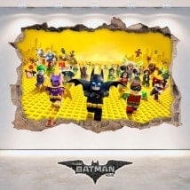 Decorative vinyl 3D Batman Lego
