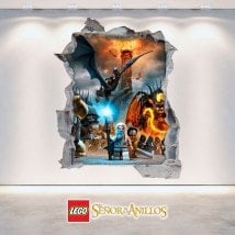 Decorative vinyl 3D Lord of the rings Lego