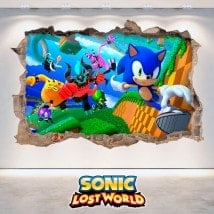 Decorative vinyl 3D Sonic Lost World