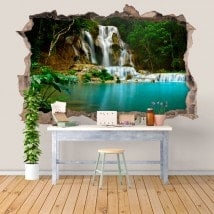 Vinyl waterfalls nature 3D