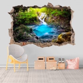 Vinyl decorative waterfalls and wells nature 3D