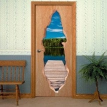 Bridge Lake 3D doors vinyl