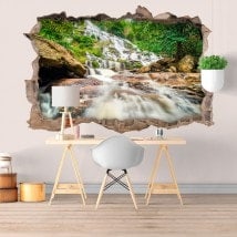 3D waterfalls decorative vinyl