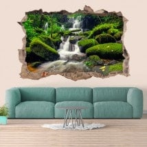 Decorative waterfalls Thailand 3D