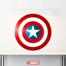 Decorative vinyl shield Captain America