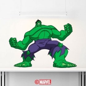 Luminescent panels dividing fluowall Hulk
