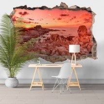 3D vinyl sunset Punta Molentis Sardinia