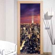 Wall Decals Doors New York Manhattan