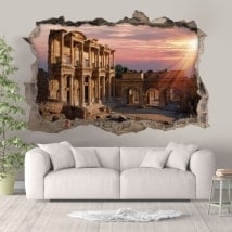 3D stickers Library of Celsus Turkey