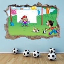 Stickers 3D children's soccer