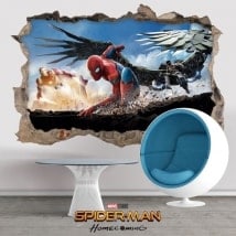 Wall stickers 3D spiderman homecoming