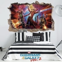 Stickers 3D guardians of the galaxy 2