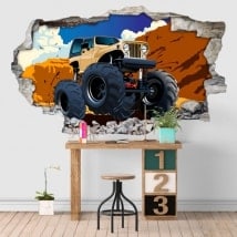 Vinyl adhesive 3D monster truck