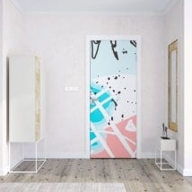 Decals doors tropical colors