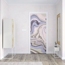 Vinyl decoration doors marble colors