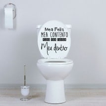 Vinyls for toilets and walls happy piss phrase