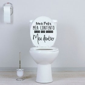 Vinyls for toilets and walls happy piss phrase