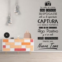 Wall Decals life is like a camera