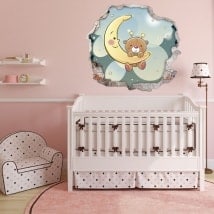 Children's vinyls bear sweet dreams 3D