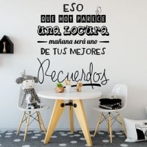 Wall stickers sentences your best memories