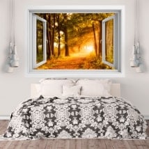 Wall stickers road in the nature 3D