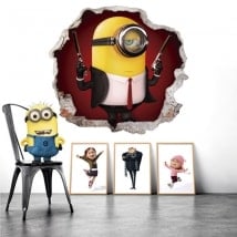 Wall stickers minion hitman 3D