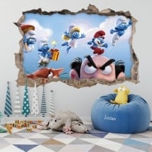 Vinyls and stickers the Smurfs 3D