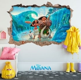 Children's vinyls Disney Vaiana 3D