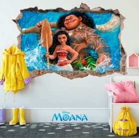 Wall stickers Disney Vaiana 3D